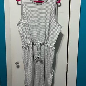 Striped Gray Kids Dress